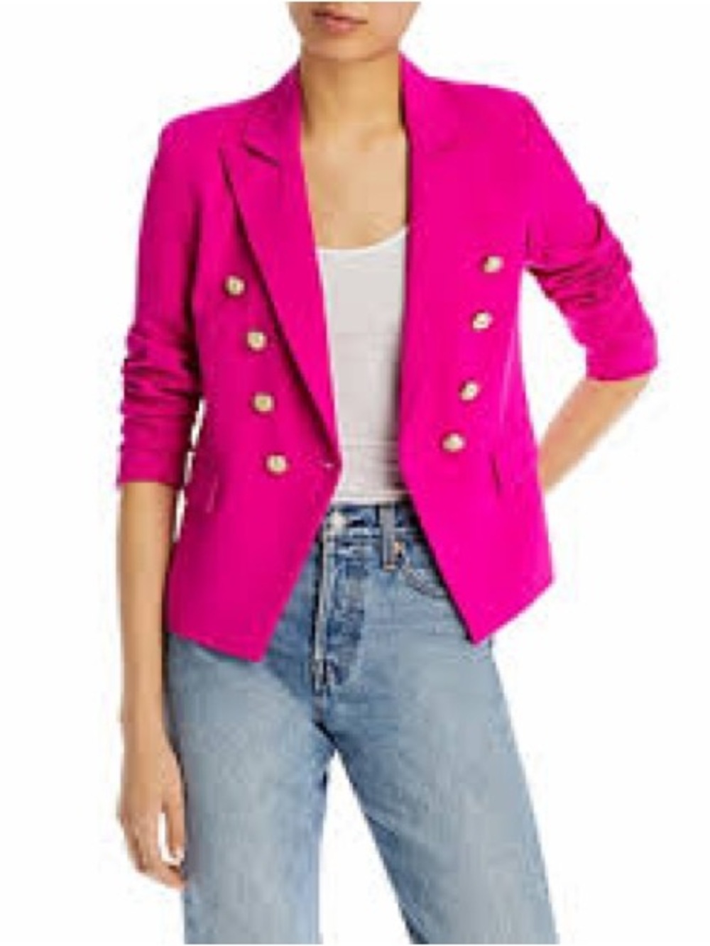 Generation Love Double-Breasted Hot Pink Blazer